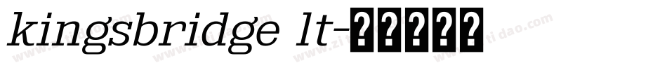 kingsbridge lt字体转换